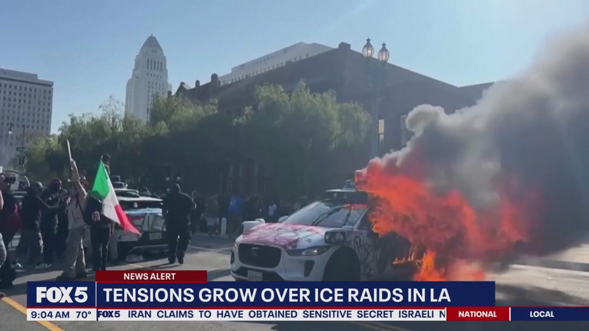 LA immigration protests escalate; Trump’s travel ban takes effect