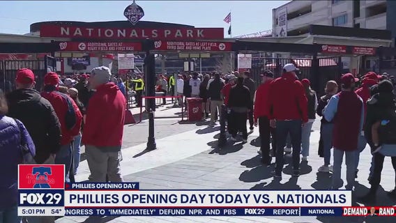Phillies fans descend on Washington DC for baseball opening day