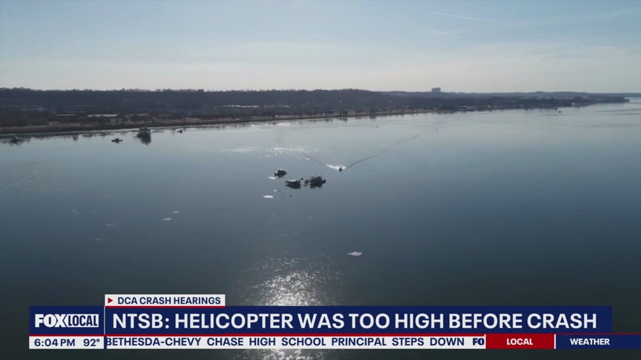 DCA plane crash: NTSB report says Blackhawk helicopter was too high