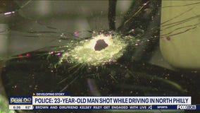 Young man shot while driving through North Philadelphia; no arrests made