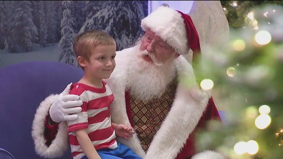 Excitement for Santa at Woodfield Mall