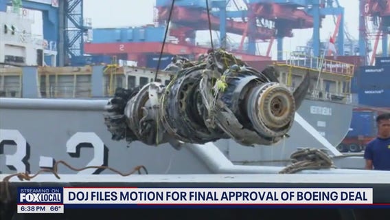 DOJ files motion for final approval of Boeing deal