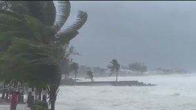 Cruise ships caught in the storm