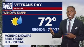 Veterans Day forecast