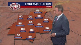 Friday midday weather forecast