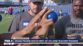 Grand Prairie ISD teachers learn how to play cricket