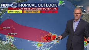 Tropical update: Invest98L developing in Atlantic