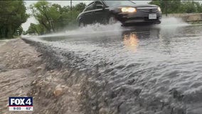 Severe thunderstorms blowing through North Texas