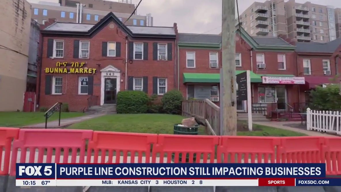 Purple line construction still impacting businesses in DC