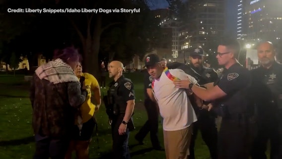 Fight breaks out at Charlie Kirk vigil in Idaho