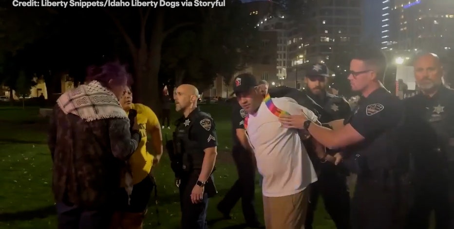 Fight breaks out at Charlie Kirk vigil in Idaho