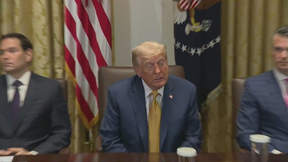 President Donald Trump participates in Cabinet Meeting