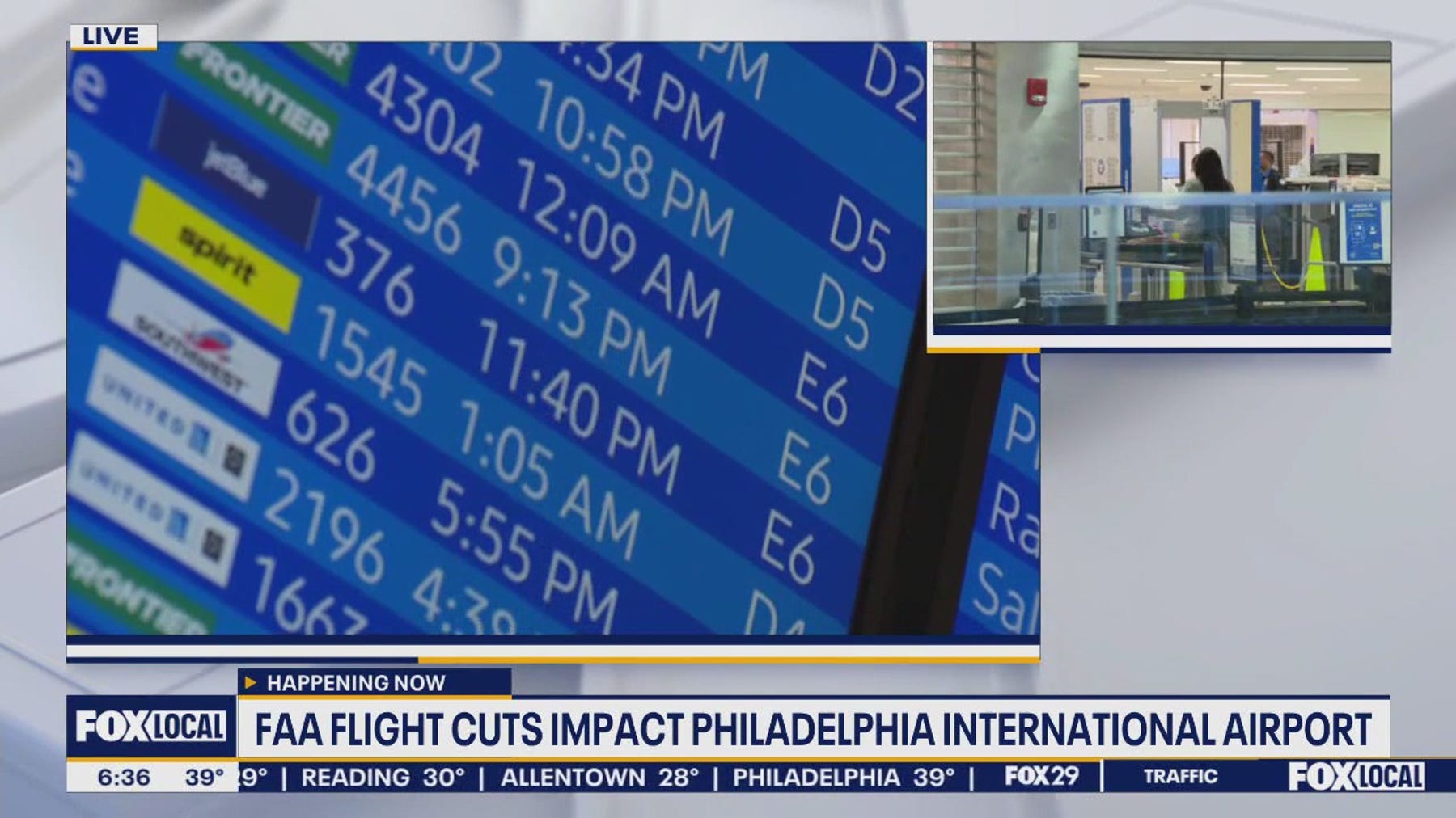 Flight cuts at Philadelphia International Airport start on Friday
