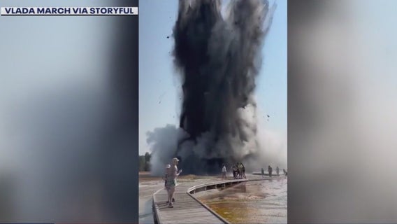 Yellowstone site closed after thermal explosion