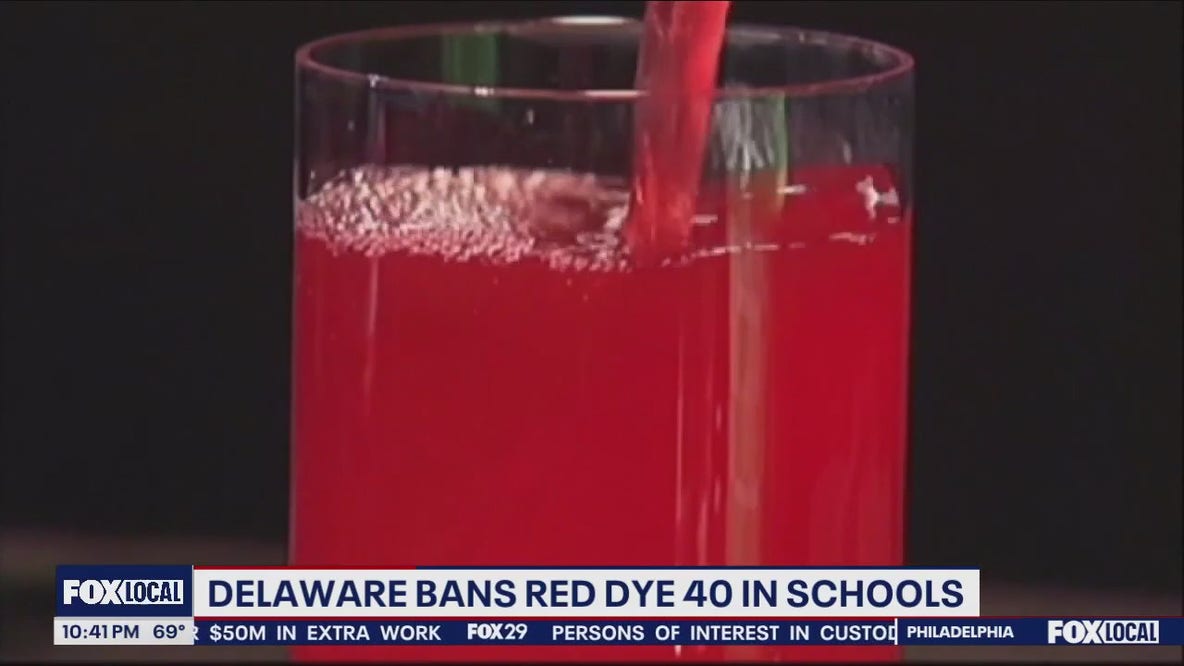 Delaware bans Red Dye 40 in schools