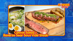 Dinner DeeAs: Caesar Salad + Reverse Sear Sous Vide Steak