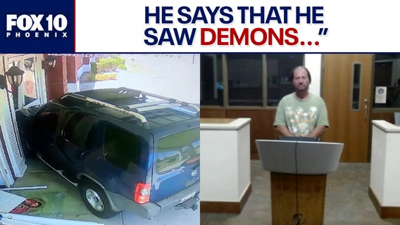 Phoenix area man accused of driving SUV through church front