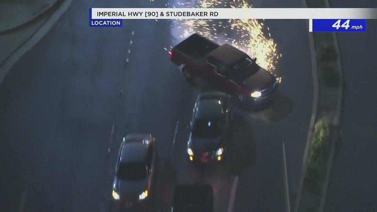 Police chase suspect rams into innocent drivers | FOX 11 Los Angeles