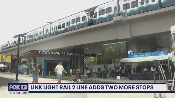 Seattle's light rail extension officially opens in Redmond, WA