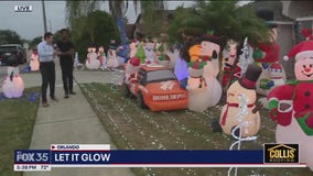 Orlando homeowner goes big with holiday inflatables