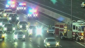 2 crashes involving police vehicles near I-17