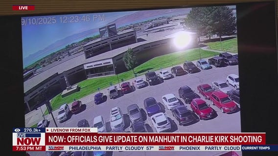 Charlie Kirk shooting: Video shared by investigators shows alleged gunman fleeing scene