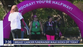 Breast cancer fundraiser, 3-day walk kicks off