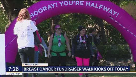 Breast cancer fundraiser, 3-day walk kicks off
