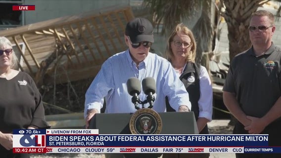 Biden calls for $100 billion aid package following Hurricanes Helene and Milton