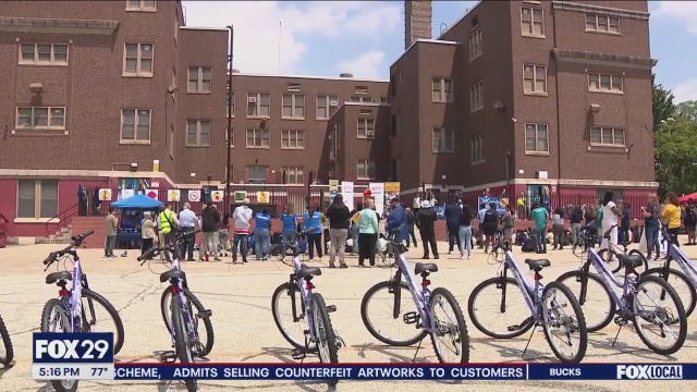 'Graduation on Wheels' award Philly school kids with free bikes