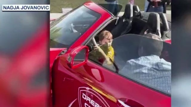 Florida boy, 4, celebrates birthday with luxury car parade put together by community