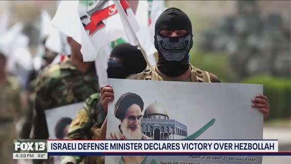 Israeli defense minister declares victory over Hezbollah