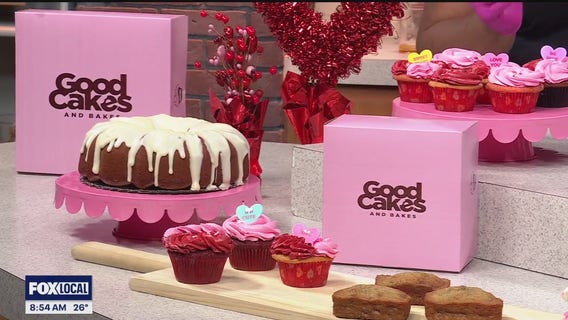 Good Cakes and Bakes offering delicious cupcake bento boxes for Valentine's Day