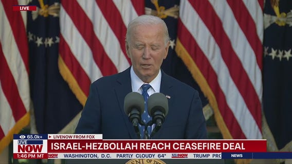 Israel-Hezbollah ceasefire to take effect Wednesday, Biden says