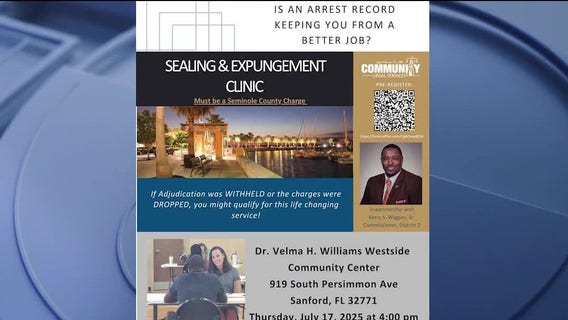 Sanford sealing and expungement clinic