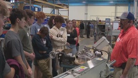 Students learn about manufacturing careers