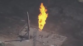 La Porte Pipeline Fire: Fire continues to burn