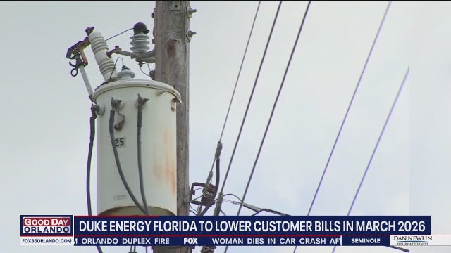 Duke Energy Florida to lower customer bills in March 2026