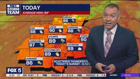 Monday morning weather forecast