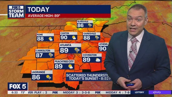 Monday morning weather forecast