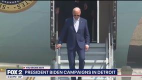 President Biden arrives in Michigan ahead of Detroit appearance