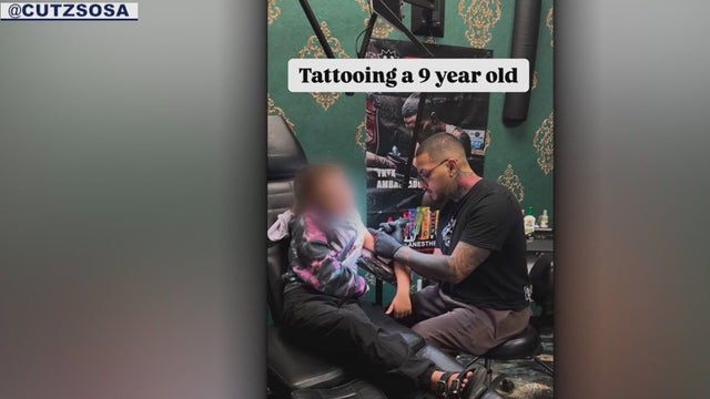 9-year-old's American flag tattoo sparks debate about tattooing minors
