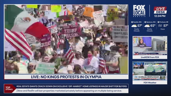 Thousands gather at No Kings protest in Olympia