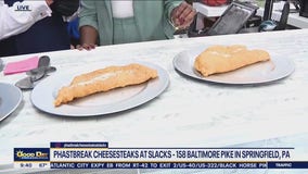 A different kind of cheesesteak at Slacks