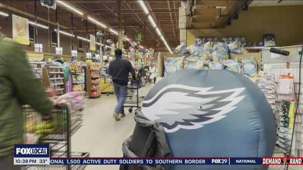 Eagles' fans grocery shopping early ahead of Super Bowl LIX