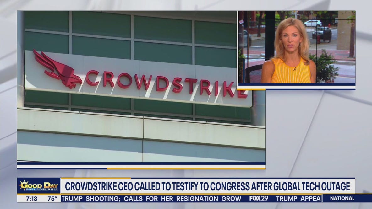 CrowdStrike CEO called to testify before congress after global tech outage