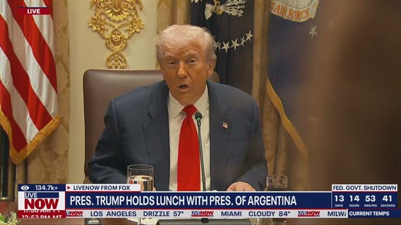 Trump holds lunch with Argentina's President