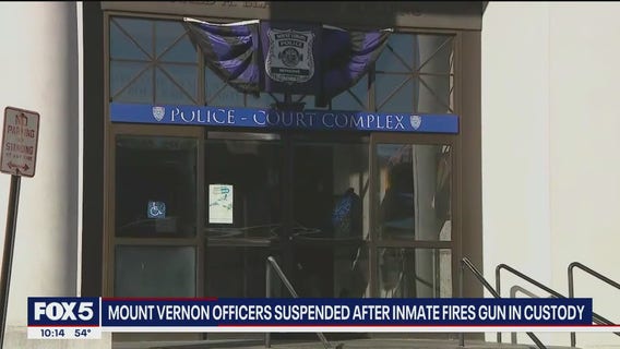 Mount Vernon officers suspended after inmate fires gun in custody