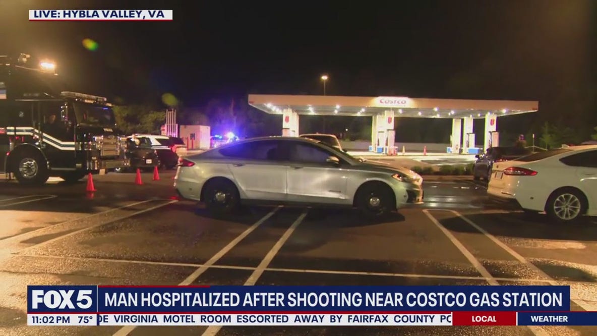 Man hospitalized following shooting near Costco gas station