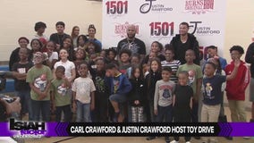 Carl Crawford & Justin Crawford host toy drive